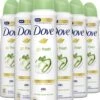 Dove Go Fresh Anti-transpirant Deodorant Spray Cucumber - 6 X 150 Ml - Voordeelverpakking