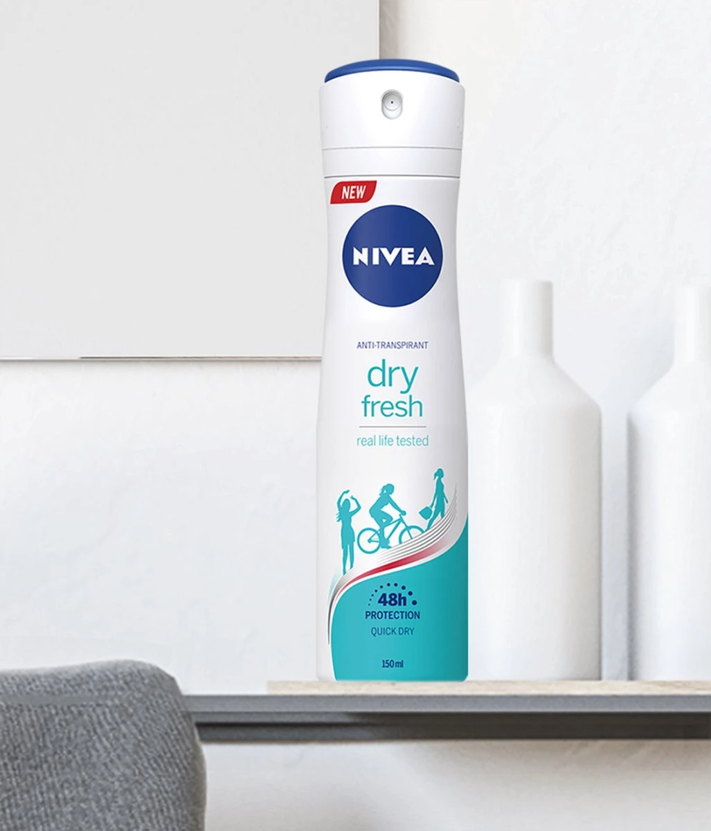 NIVEA Dry Fresh - 6 X 150ml - Voordeelverpakking - Deodorant Spray