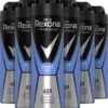 Rexona Men Cobalt Dry Anti-transpirant Spray - 6 X 150 Ml - Voordeelverpakking