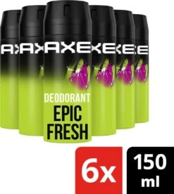 6x Axe Deodorant En Bodyspray Epic Fresh 150 Ml