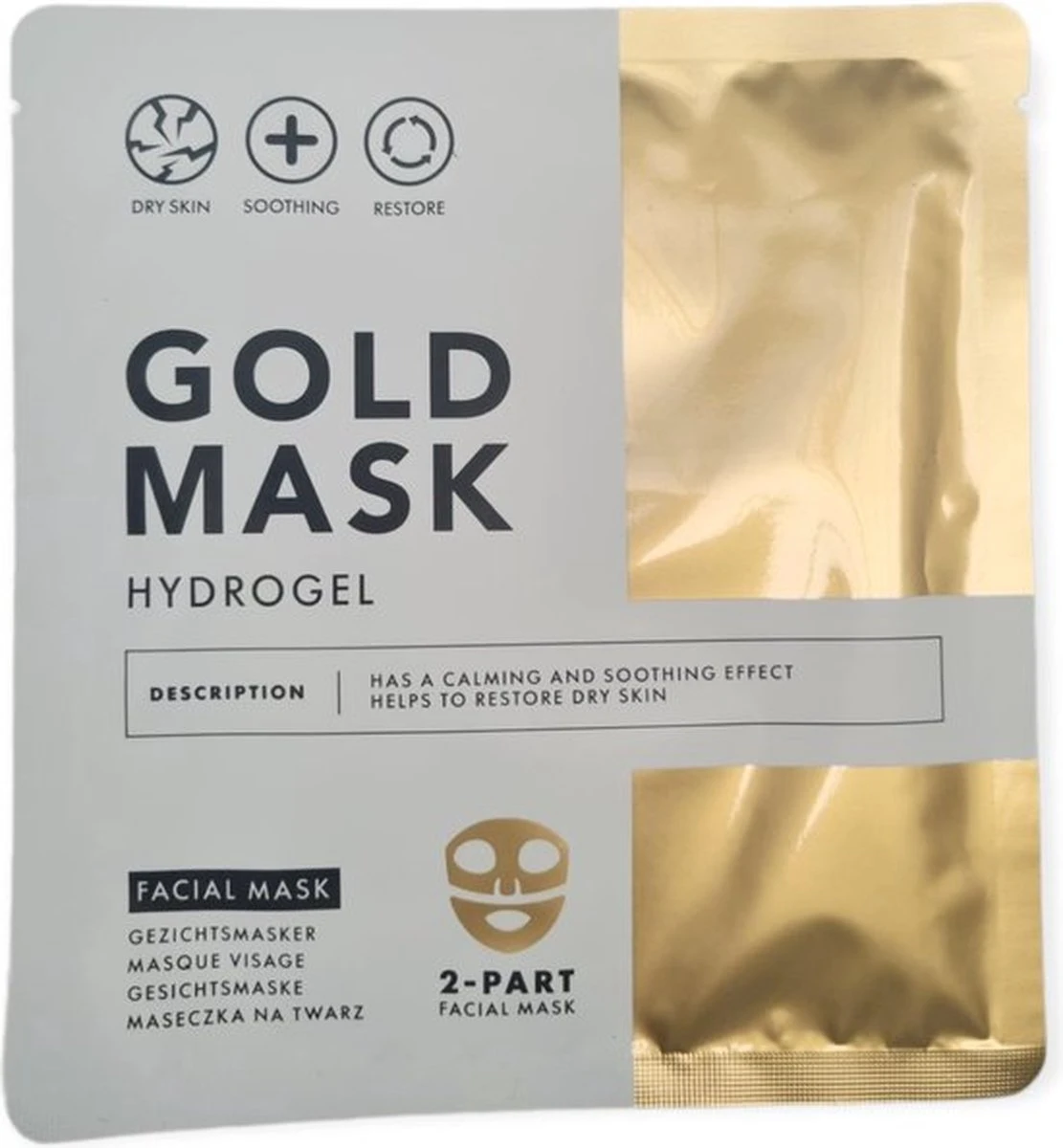 Merkloos Facelift Apparaat + Gold Mask Anti-rimpel En Verjongend Hydraterende Gezichtsmasker, Geïmpregneerd Met Telomerase Serum - Anti Rimpels Nek En Gezicht Apparaat - Facelift - Skin Care - Huidverzorging Apparaat - Drie Lichten Functie - FDA - CE – 2022 - Afbeelding 7