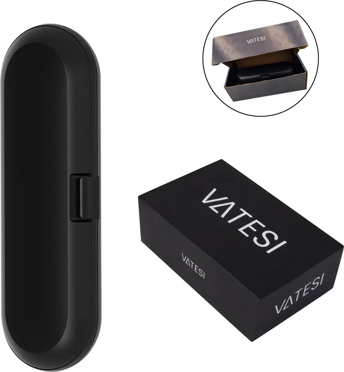 Reisetui Elektrische Tandenborstel - Tandenborstel Koker - Geschikt Voor Oral B - Zwart - Afbeelding 4