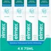 Elmex Sensitive Professional Gentle Whitening Tandpasta 4 X 75ml - Voor Gevoelige Tanden - Voordeelverpakking