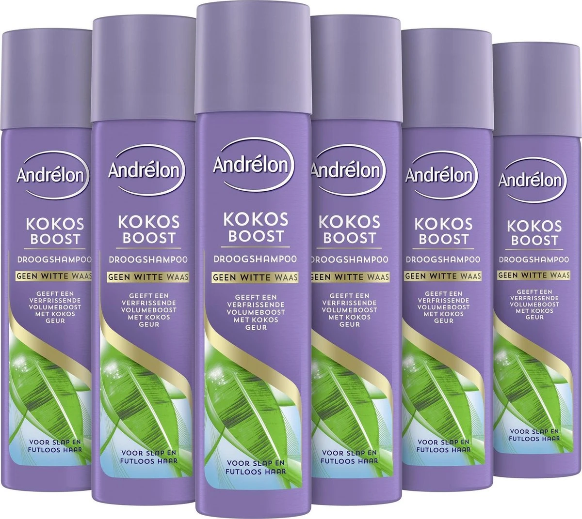Andrélon Droogshampoo Kokos - 6 X 245 Ml - Voordeelverpakking