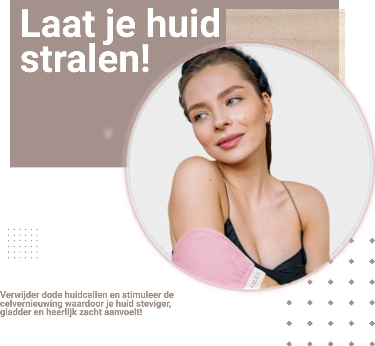 Skinnables Scrub Handschoen - Huidverzorging Voor Hele Lichaam En Gezicht - Douchehandschoen - Exfoliating Glove - Afbeelding 4