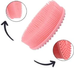 Blubs® – Handborstel – Babyborstel – Badborstel – Doucheborstel – Massage – Siliconen – Wasborstel – Dry Brush – Lichaamsborstel – Scrubborstel – Huidborstel – Roze