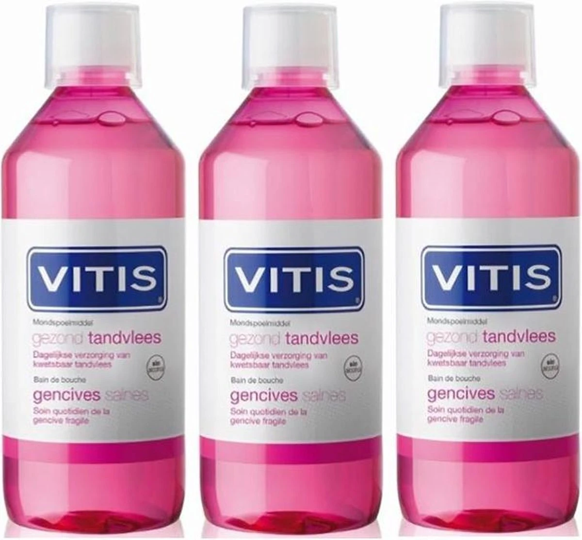 Vitis Gezond Tandvlees Mondspoelmiddel 3x500ml - Afbeelding 2