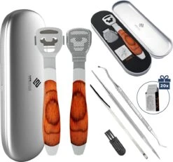 Pedicureset Professioneel - Pedicure Eeltmesjes - Eelt Verwijderaar Pedicure Set - Eeltverwijderaar Voetvijl - Eeltschraper - Eeltschaaf - Eeltrasp