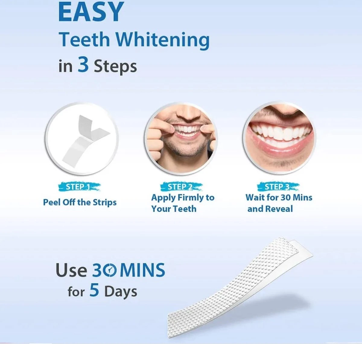 Merkloos Whitening Strips | Tanden Bleken | Whitening Strips | Tandenbleekset | Tandenblekers | Tanden Bleekstrips | Teeth Whitening | Whitening Strips | Teeth Whitening Strips | Crest Whitestrips | - Afbeelding 5
