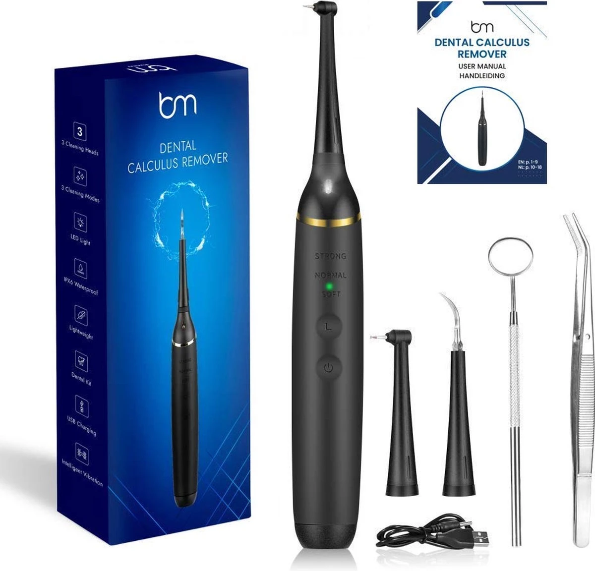 Elektrische Tandsteen Verwijderaar - Tandplak Verwijderaar - Inclusief Tandarts Set - Afbeelding 6
