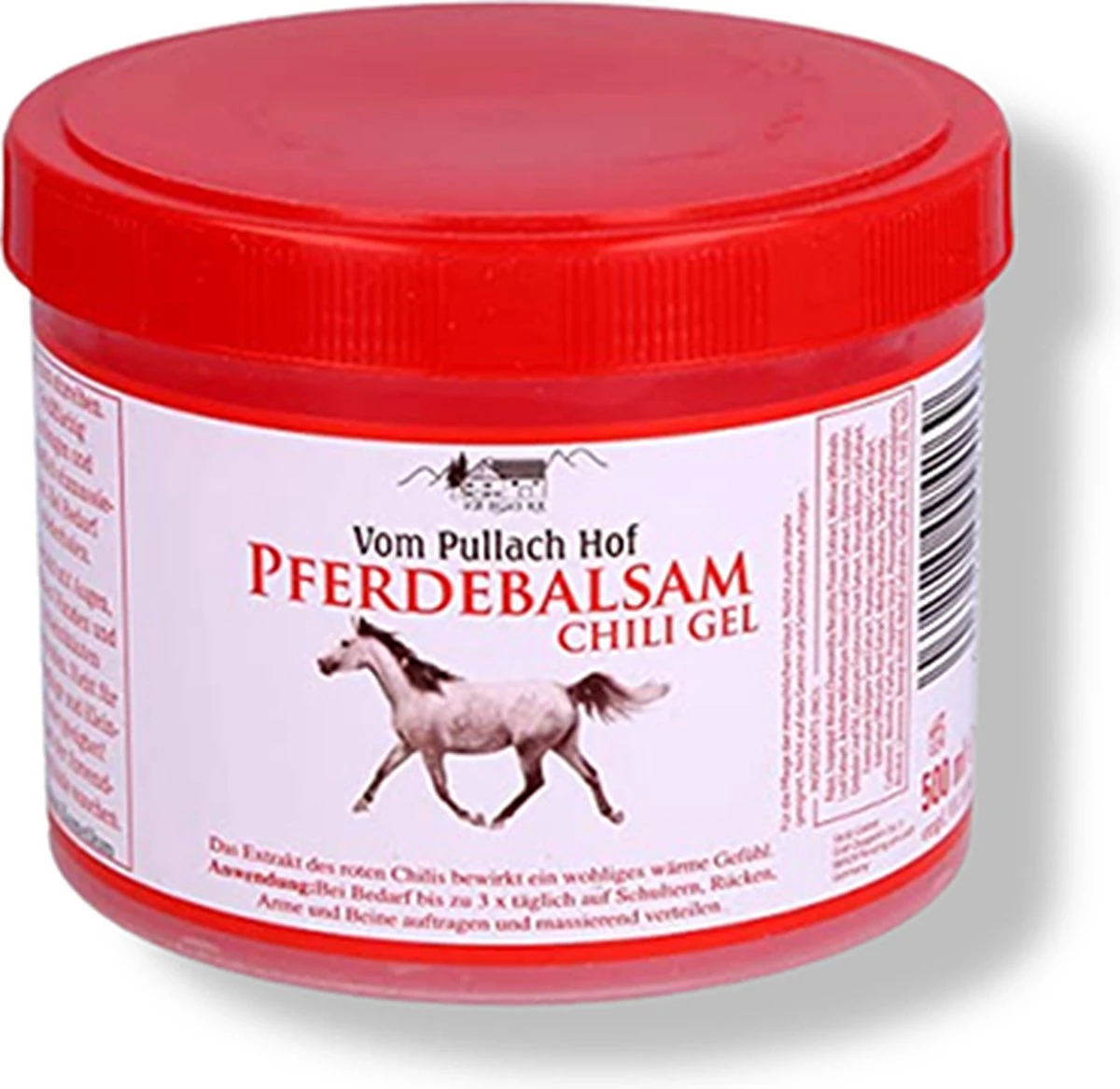 Merkloos Van Pullach Hof Paardenbalsem Chili Gel 500 Ml - Verfrissende En Verkoelende Balsem - Afbeelding 2
