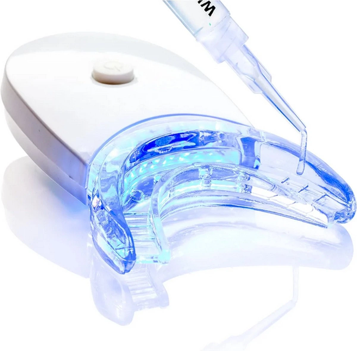 Merkloos Tanden Bleken - Tandbleek Set - Teeth Whitening - 3D LED - Opbergbakje