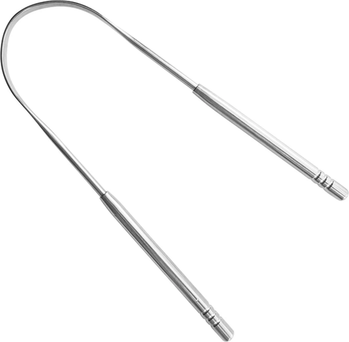 Merkloos Hygiënische Tongreiniger - Zilverkleurig - Metaal - Afbeelding 3