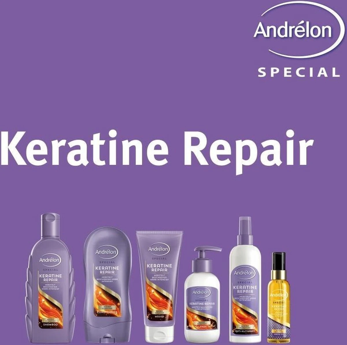 Andrélon Haarolie Keratine Repair Serum-Oil - 75 Ml - Afbeelding 2