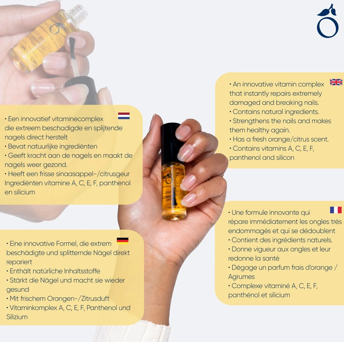 Herome Exit Damaged Nails Nagelolie – Amandelolie Met Vitamines En Mineralen Verbetert En Herstelt De Nagels - 7 Ml. - Afbeelding 3