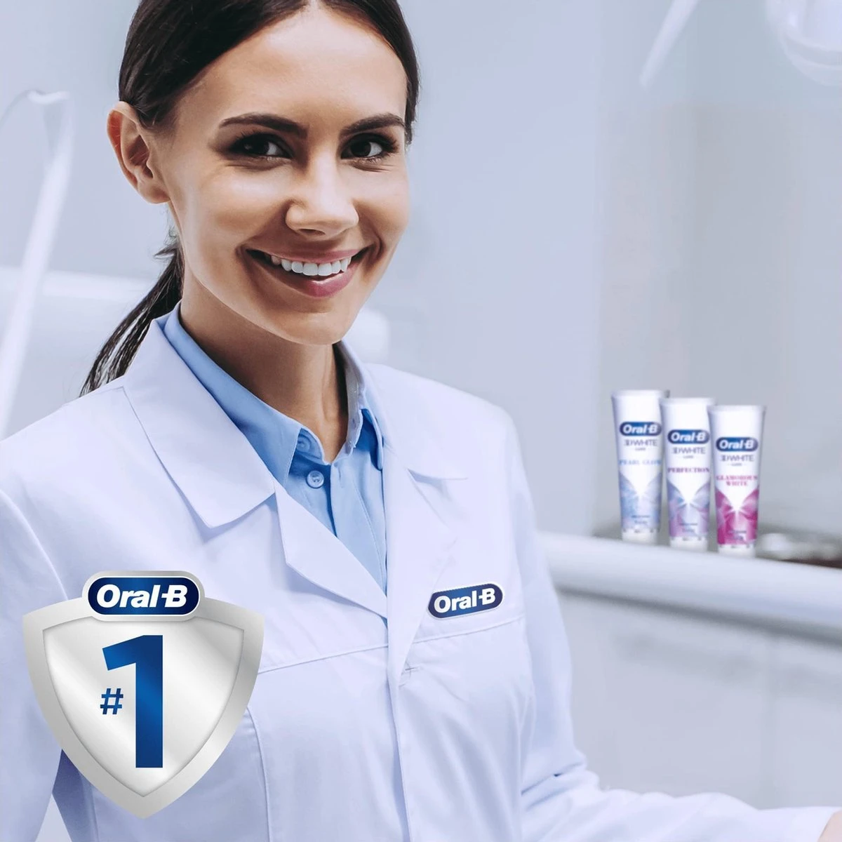 Oral B Oral-B 3D White Luxe Perfection - Voordeelverpakking 4 X 75 Ml -Tandpasta Verpakt In Gerecycleerd Karton - Afbeelding 5