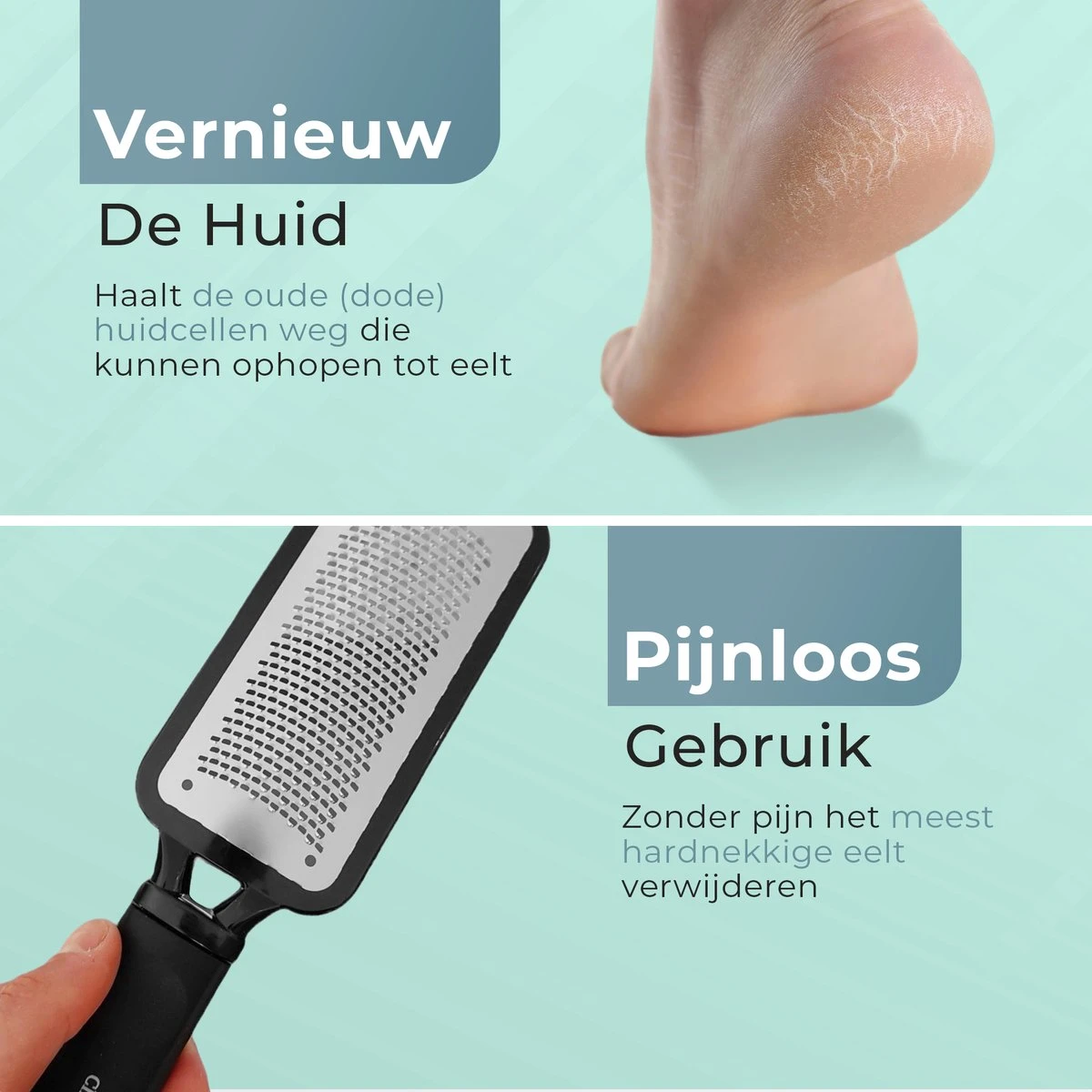 Christian Deluxe® - Professionele Voetvijl - Voetvijl Eelt - Professionele Eeltrasp - Eeltvijl - Professionele Callus Remover - Afbeelding 5