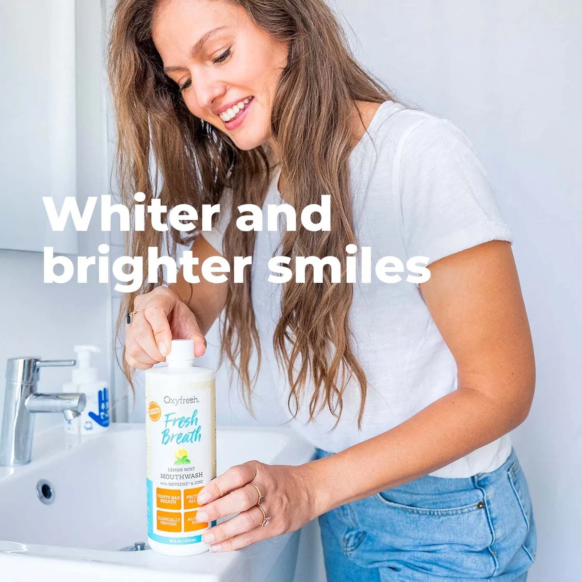 Oxyfresh Power Rinse Mondwater - Lemon-Mint - 473 Ml - Afbeelding 5