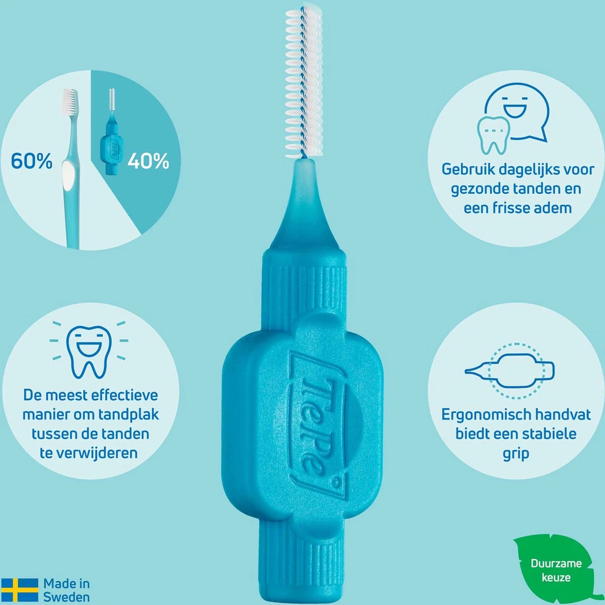 TePe Interdentale Ragers Original Blauw ISO Maat 3 – 0,6 Mm (20 Stuks) - Afbeelding 3
