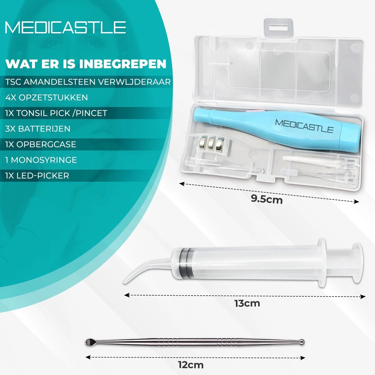 MediCastle™ Amandelsteen Verwijderaar - Tonsil Stone Remover - 6 Delige| Kit - Afbeelding 5