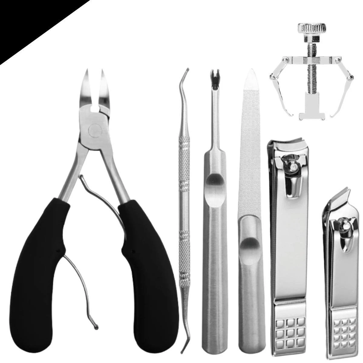 7-delige Pedicure En Manicure Set - Nagelknipper - Pedicureset - Nagelvijl - Nageltang - Kalknagel - Teennagelknipper - Afbeelding 2