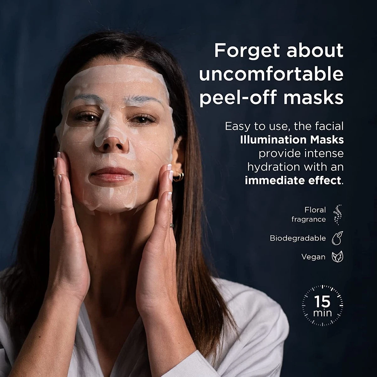 Merkloos Facelift Apparaat + Gold Mask Anti-rimpel En Verjongend Hydraterende Gezichtsmasker, Geïmpregneerd Met Telomerase Serum - Anti Rimpels Nek En Gezicht Apparaat - Facelift - Skin Care - Huidverzorging Apparaat - Drie Lichten Functie - FDA - CE – 2022 - Afbeelding 4