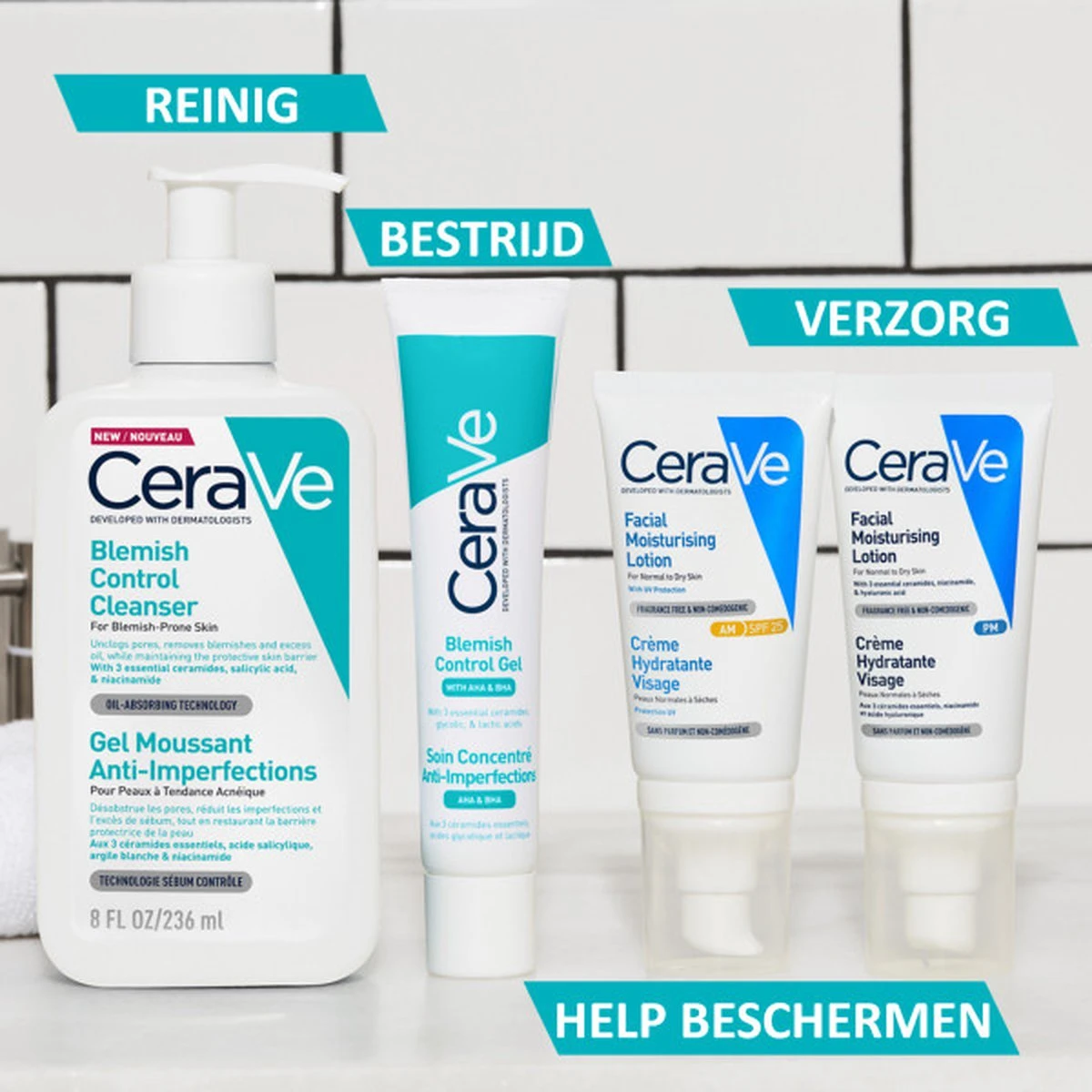 CeraVe Blemish Control Cleanser - 236ml - Gezichtsreiniger Voor Huid Met Neiging Tot Acne - Afbeelding 6