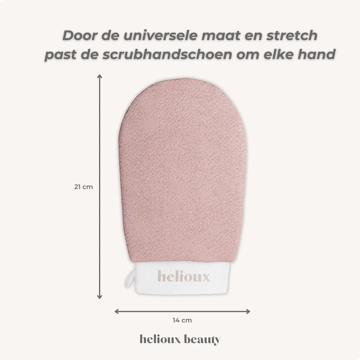 Helioux® Exfoliating Glove - Scrub Handschoen Washand - Voor Lichaam & Gezicht - Verwijderen Van Dode Huidcellen Of Zelfbruiner - Roze - Pink - Afbeelding 5