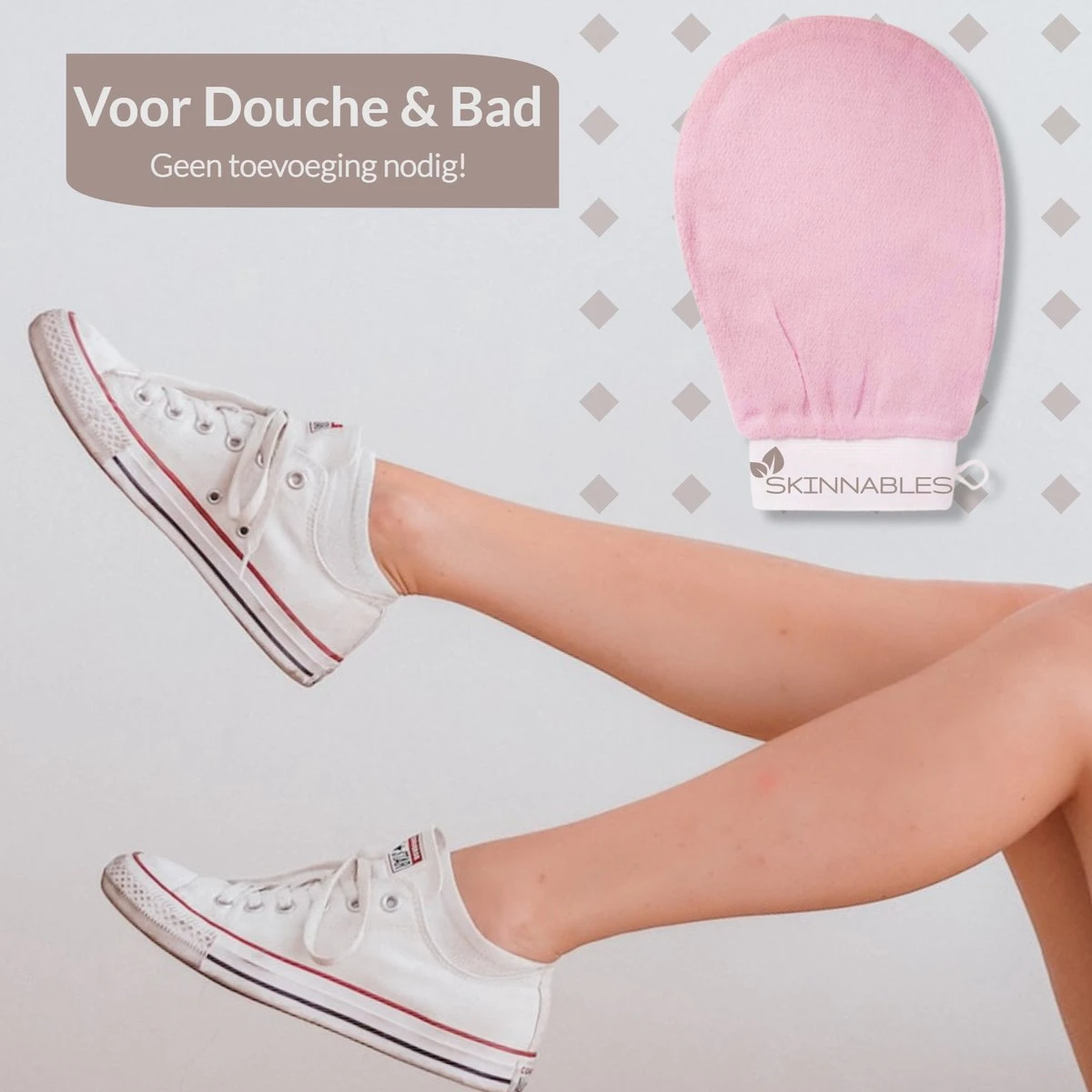 Skinnables Scrub Handschoen - Huidverzorging Voor Hele Lichaam En Gezicht - Douchehandschoen - Exfoliating Glove - Afbeelding 2