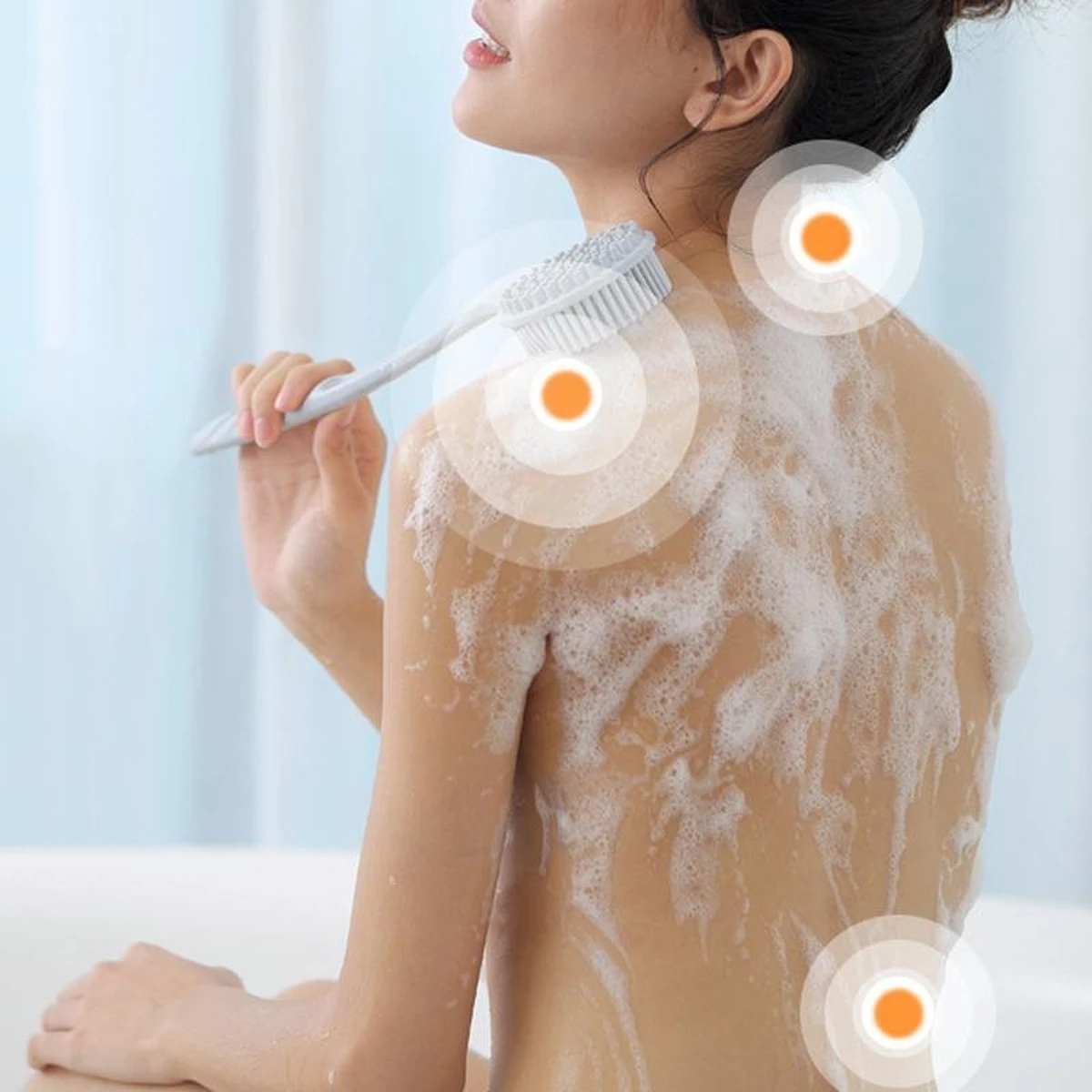 Blubs® Badborstel - Dry Brush - Grijs - Afbeelding 6