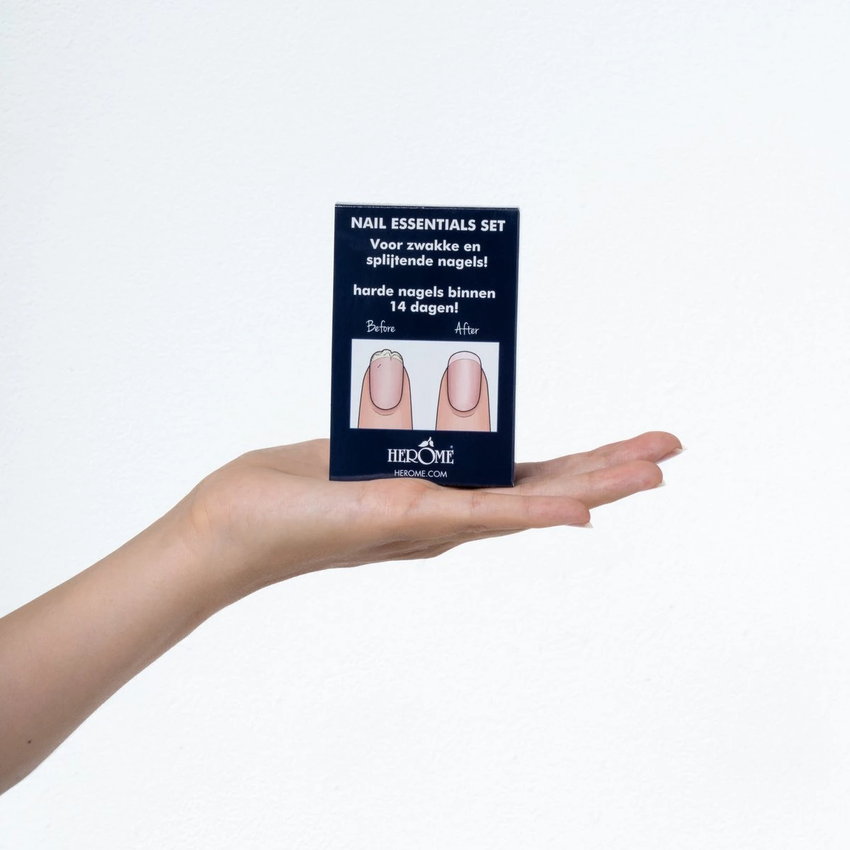 Herome 3 In 1 Manicure Nagelverzorging Set Blauw – Nagelset Voor Beschadigde Nagels - Nagelverharder, Nagellakremover En Nagelriemcreme - Set Van 3 - Afbeelding 6