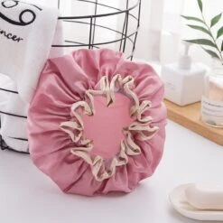 Hazlö Luxe Douchemuts - Douchekapje - Showercap - Donkerroze