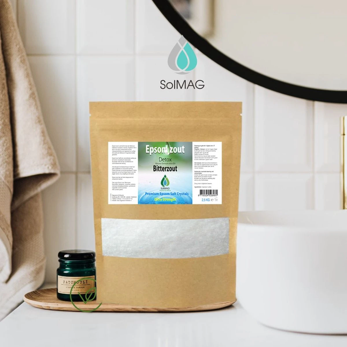 Epsom Zout - Bitterzout - Magnesiumsulfaat - Badzout - 25 Kg - In Zak - Voetenbad - Afbeelding 4