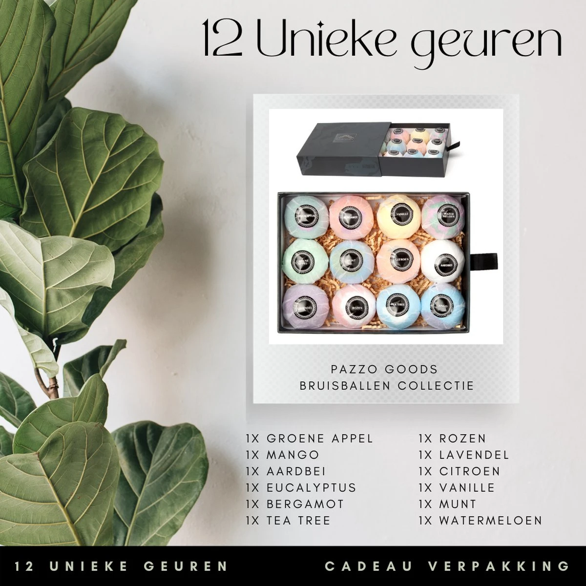 Bruisballen - 12 Stuks - XL Formaat - 12 Verschillende Geuren - Cadeau - 100 % Natuurlijk - Afbeelding 2