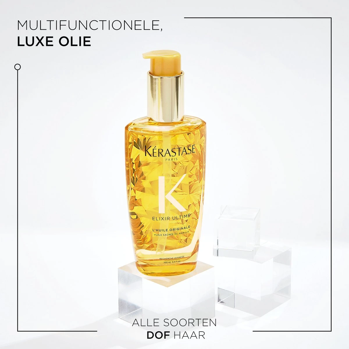 Kérastase Elixir Ultime L'Huile Originale - Haarolie Die Het Haar Revitaliseert - 100ml - Afbeelding 5