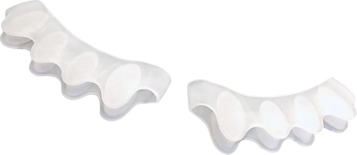 Scarlet Health | Teenspreider "Spreader III"; 1 Paar (2 Stuks) Gelhouder Van Zachte Siliconen; 5-teen Spreider Voor Hallux Valgus, Hamertenen, Kogelvormige Tenen. Vaandel - Afbeelding 3