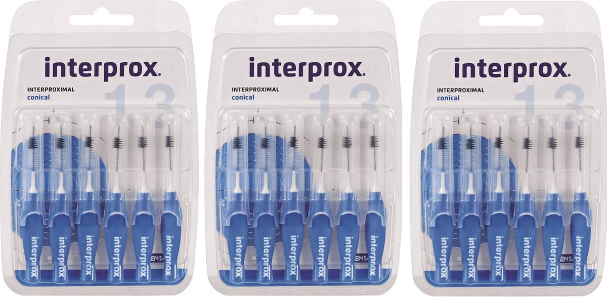 Interprox Premium Conical Ragers - 3,5 Tot 6 Mm - 3 X 6 Stuks