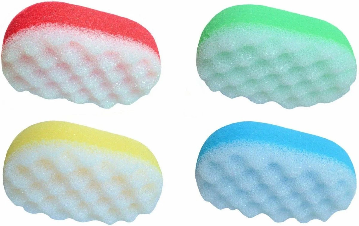 Martini Massagespons - Voordeelset 3 Stuks - 3 Verschillende Kleuren - Afmeting: 14 Cm X 9 Cm X 4.5 Cm. - Afbeelding 5