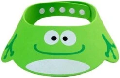 Merkloos Baby Douche Kapje - Hulp Bij Haren Wassen - Shower Cap - Bad Kapje - Petje Voor Baby, Peuter En Kind - Groen