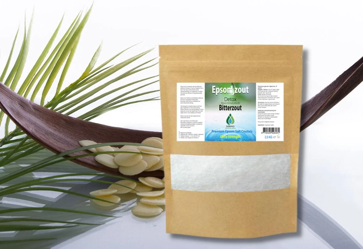 Epsom Zout - Bitterzout - Magnesiumsulfaat - Badzout - 25 Kg - In Zak - Voetenbad - Afbeelding 3