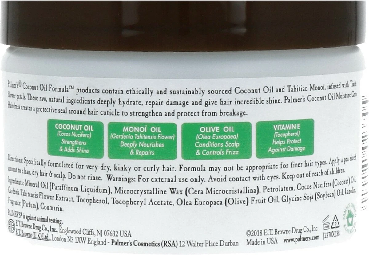 Palmers Coconut Oil Condit Pot - Afbeelding 2