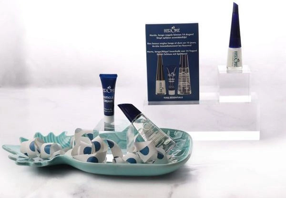 Herome 3 In 1 Manicure Nagelverzorging Set Blauw – Nagelset Voor Beschadigde Nagels - Nagelverharder, Nagellakremover En Nagelriemcreme - Set Van 3 - Afbeelding 11