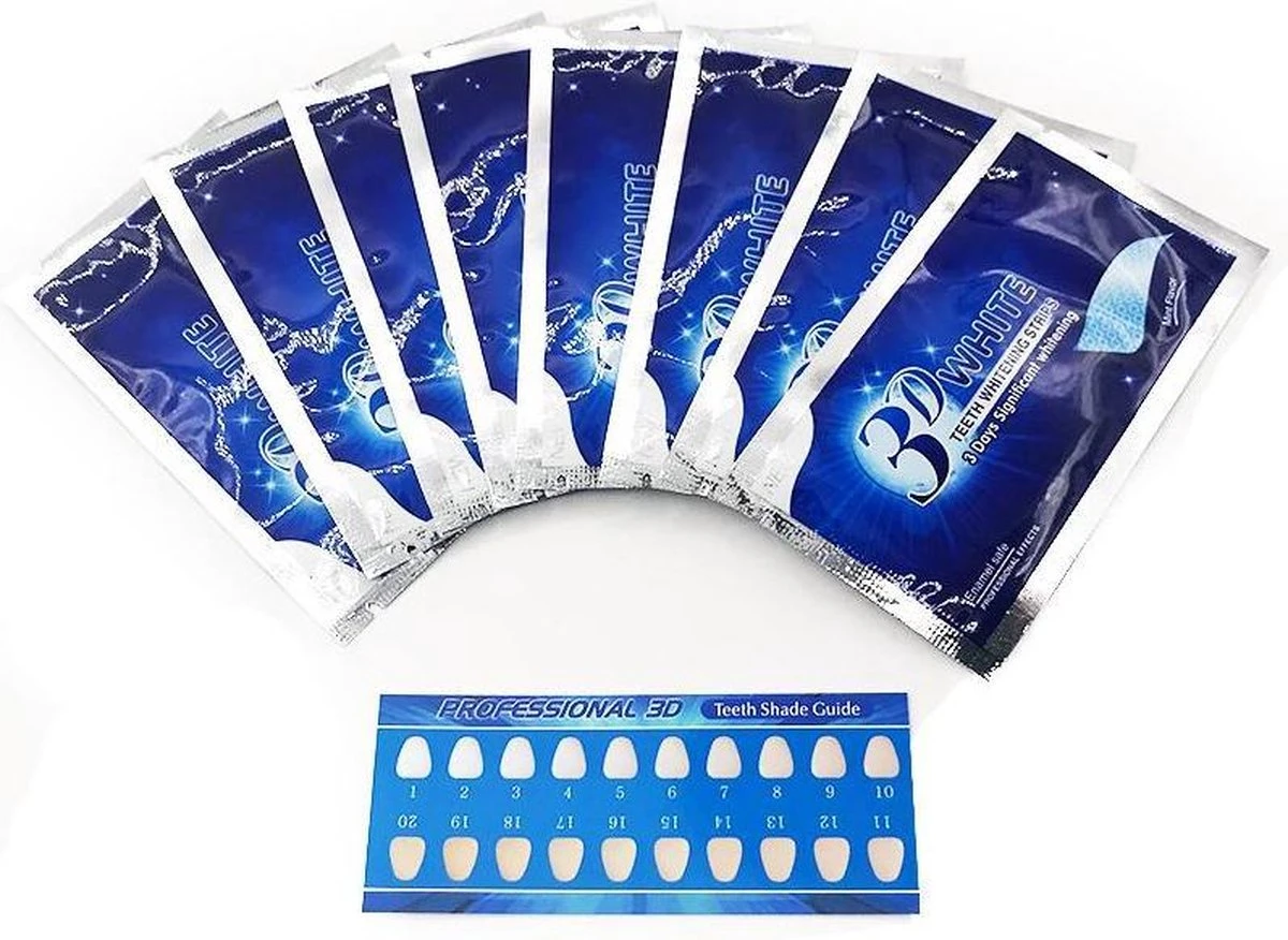 Merkloos Professionele Tanden Bleek Strips Ultra 3D - Teeth Whitening Strips - Tanden Bleken - Voor Ultra Witte Tanden - 14 Strips