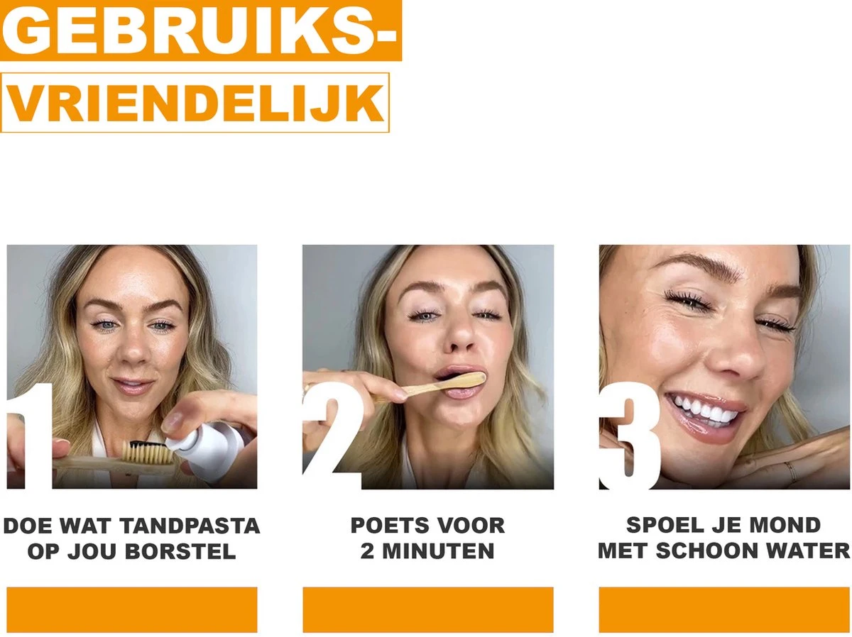 Colour Corrector - Paarse Tandpasta - Witte Tanden - Teeth Whitening - Purple Colour - Tandenbleekset - Afbeelding 3