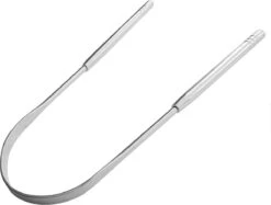 Merkloos Hygiënische Tongreiniger - Zilverkleurig - Metaal