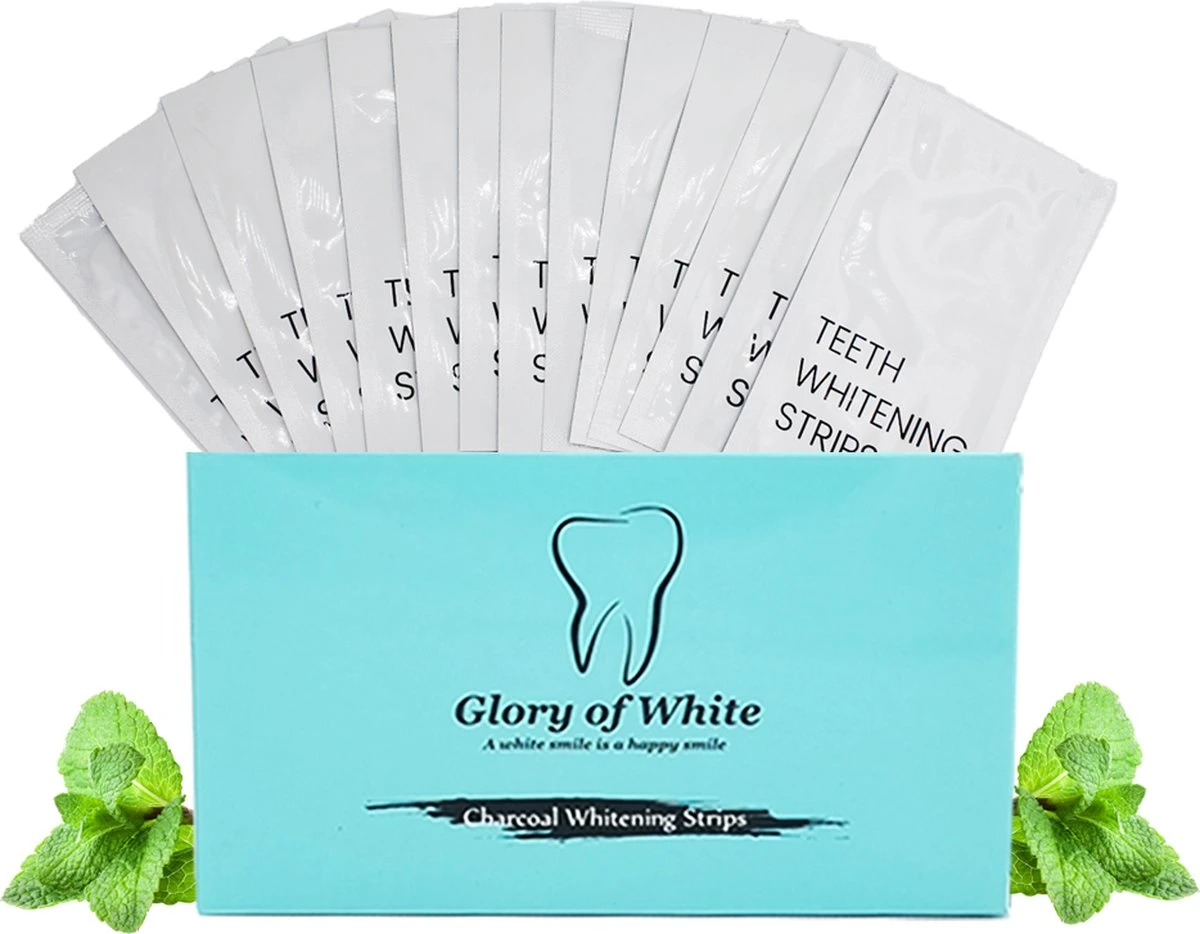 Glory Of White - Professionele Tandenbleek Strips - 28 Strips - Teeth Whitening Strips - Wittere Tanden - Zonder Peroxide - Tanden Bleken