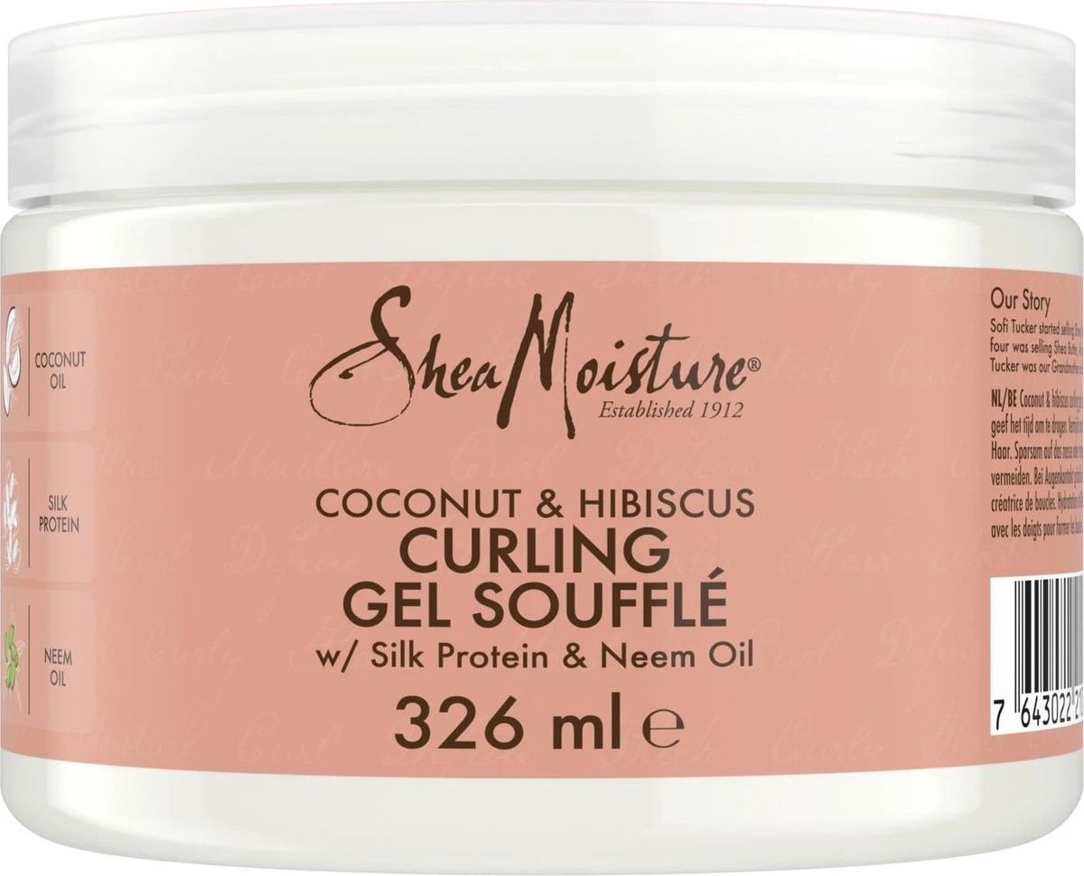 Shea Moisture Coconut & Hibiscus - Curling Gel Soufflé - 326 Ml