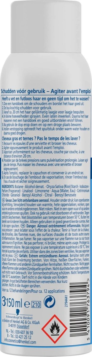 Schwarzkopf Fresh Droogshampoo 6x 150ml - Afbeelding 3