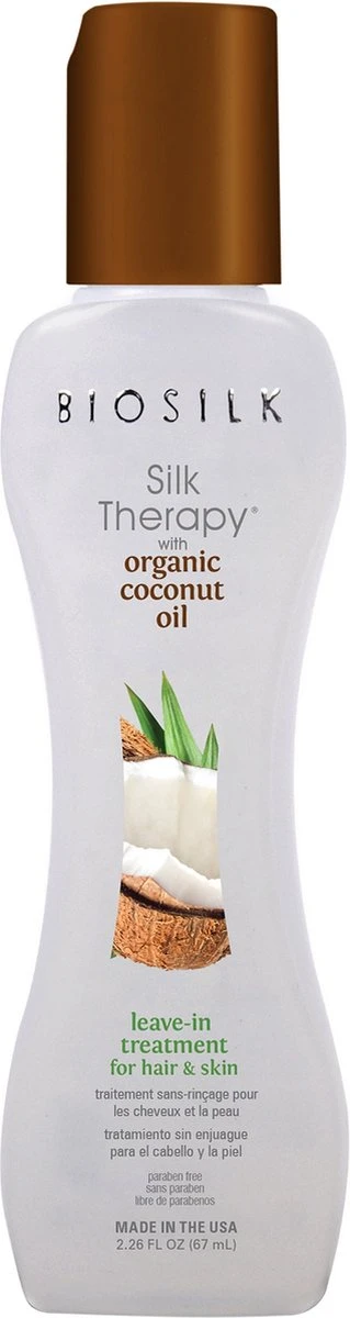 BioSilk Silk Therapy Coconut Oil Leave In Treatment - 67ml - Afbeelding 3