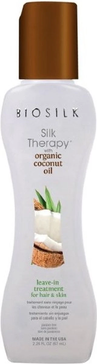 BioSilk Silk Therapy Coconut Oil Leave In Treatment - 67ml - Afbeelding 4